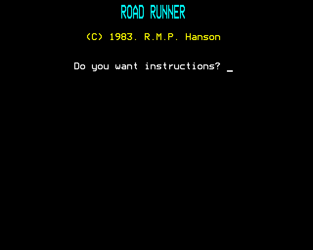 Game cover: Road Runner