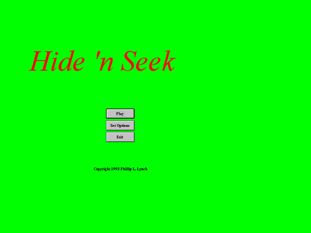 Game cover: Hide 'n Seek