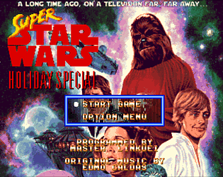 Game cover: Super Star Wars Holiday Special