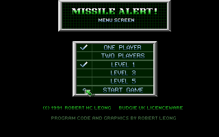 Game cover: Missile Alert!