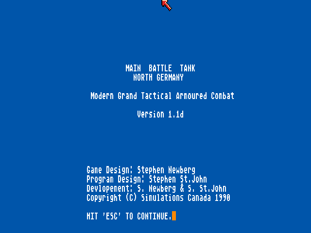 Game cover: Main Battle Tank: North Germany