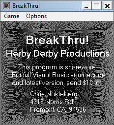 Game cover: BreakThru!