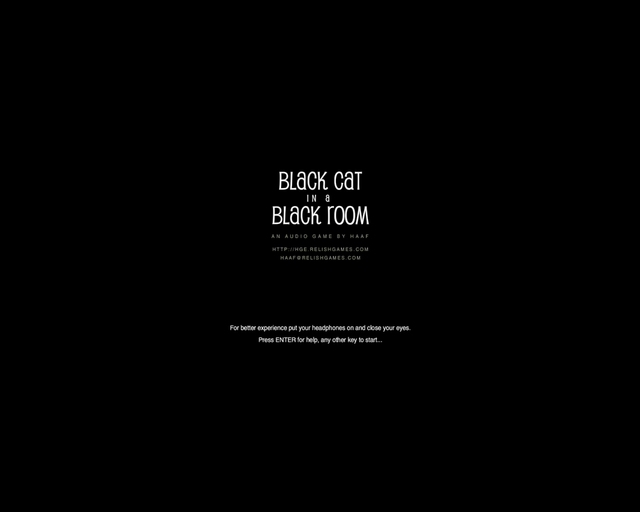 Game cover: Black Cat in a Black Room
