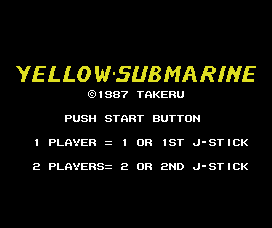 Game cover: Yellow Submarine