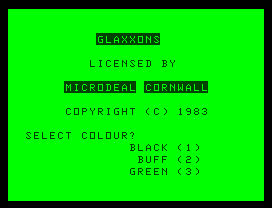 Game cover: Glaxxons