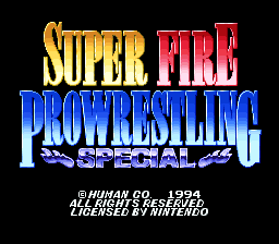 Game cover: Super Fire Pro Wrestling Special