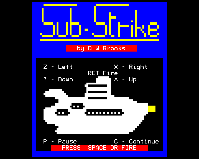 Game cover: Sub Strike