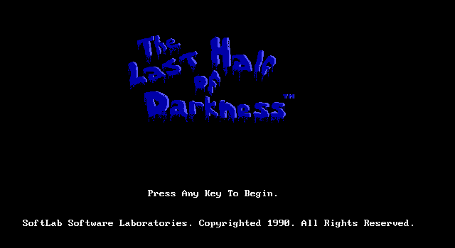 Game cover: Last Half of Darkness