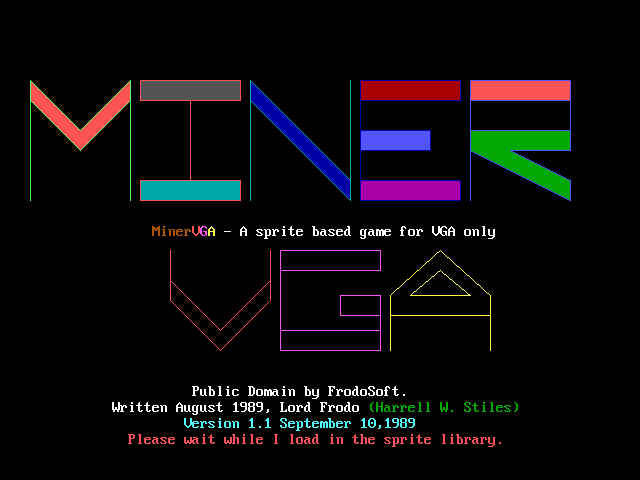 Game cover: MinerVGA