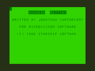 Game cover: Dungeon Destiny