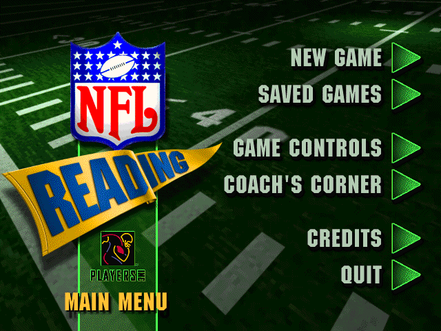 Game cover: NFL Reading