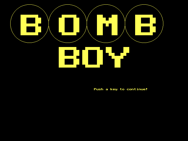 Game cover: Bomboy