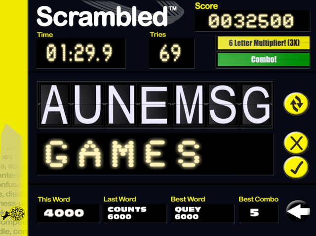 Game cover: Scrambled