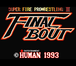 Game cover: Super Fire Pro Wrestling III: Final Bout