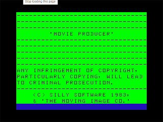 Game cover: Movie Producer