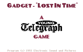 Game cover: Gadget: Lost in Time