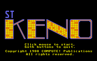 Game cover: ST Keno
