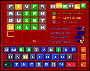 Game cover: AmiWordle