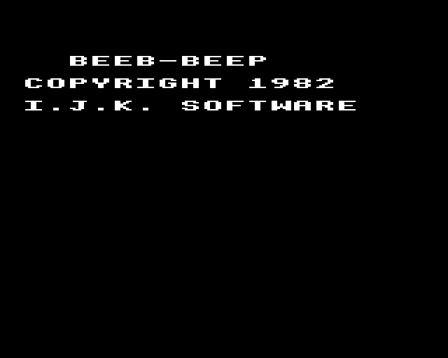 Game cover: Beeb-Beep