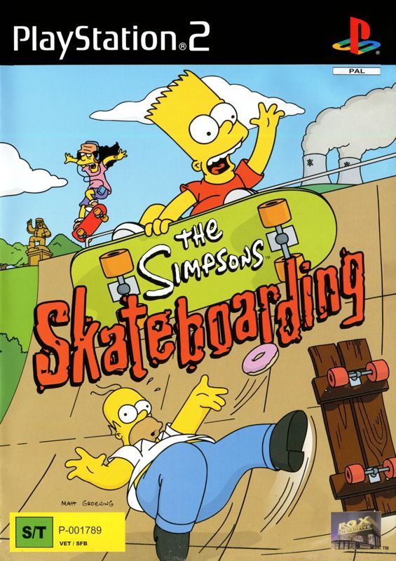 Game cover: The Simpsons: Skateboarding