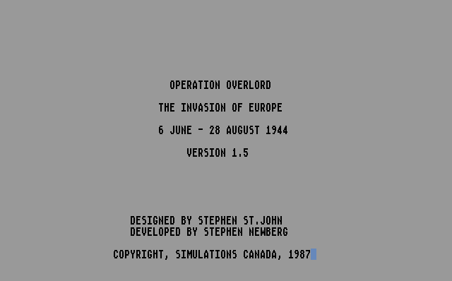 Game cover: Operation Overlord