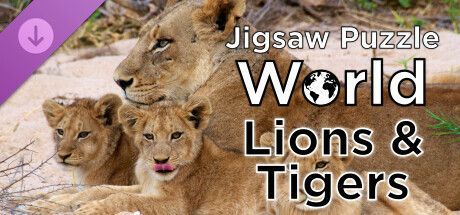 Game cover: Jigsaw Puzzle World: Lions & Tigers