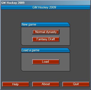 Game cover: GM Hockey 2009