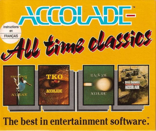 Game cover: Accolade All Time Classics