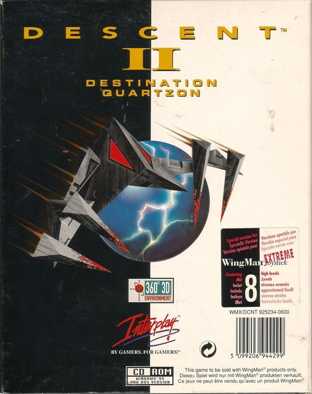 Game cover: Descent II: Destination Quartzon