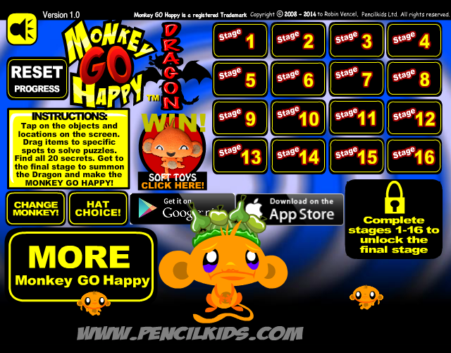 Game cover: Monkey Go Happy: Dragon
