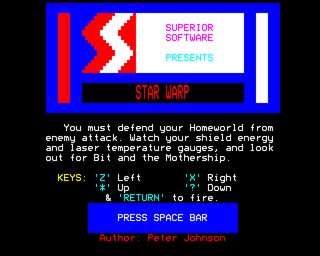 Game cover: Star Warp