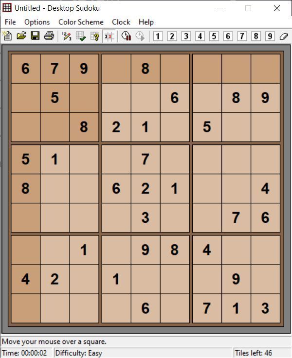 Game cover: Desktop Sudoku