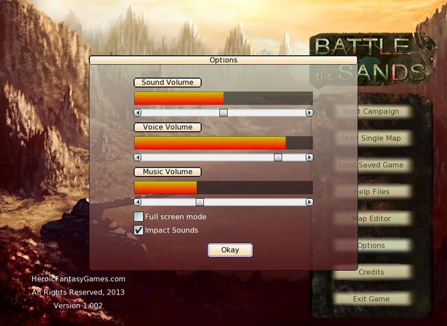 Game cover: Battle of the Sands