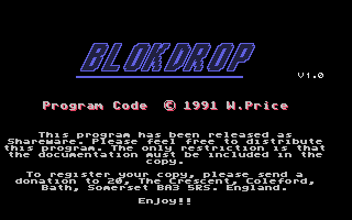 Game cover: Blokdrop