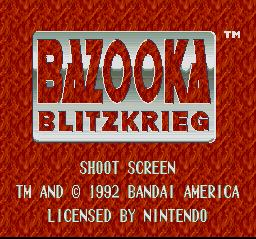 Game cover: Bazooka Blitzkrieg