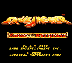 Game cover: Sküljagger: Revolt of the Westicans