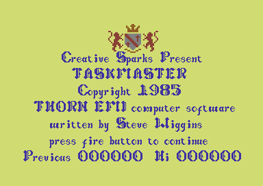 Game cover: Taskmaster