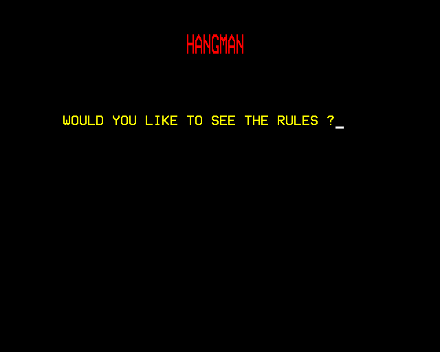 Game cover: Super Hangman