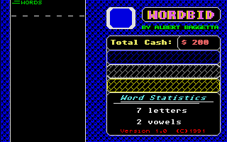 Game cover: Wordbid