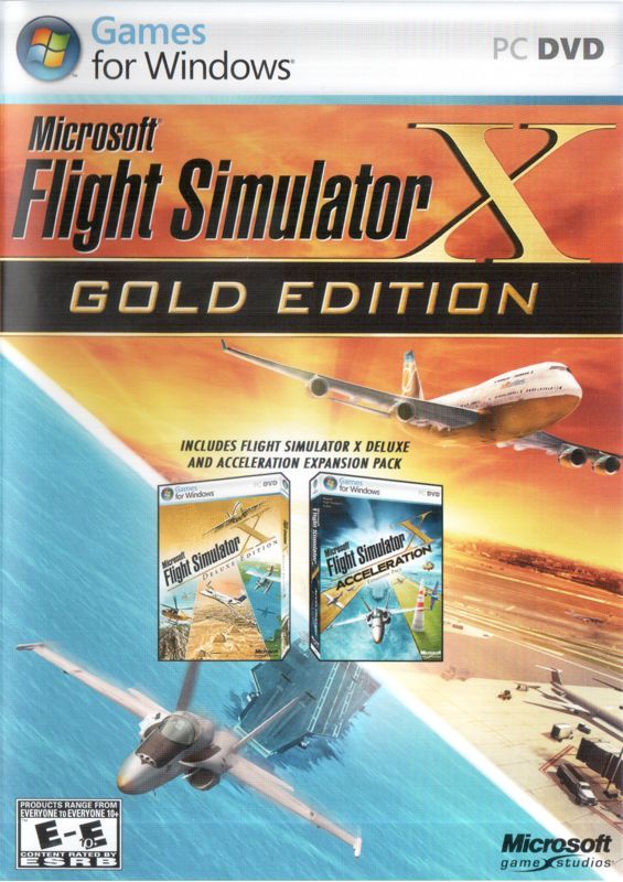 Game cover: Microsoft Flight Simulator X: Gold Edition