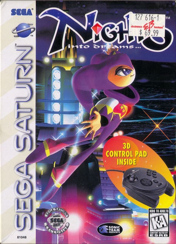 Game cover: NiGHTS into Dreams... (with 3D Control Pad)