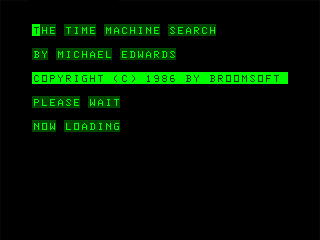 Game cover: The Time Machine Search