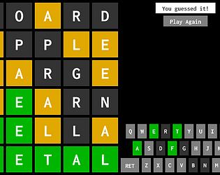 Game cover: Shameless Wordle Clone