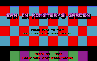 Game cover: Sam in Monster's Garden
