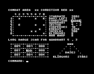 Game cover: Super Star Trek