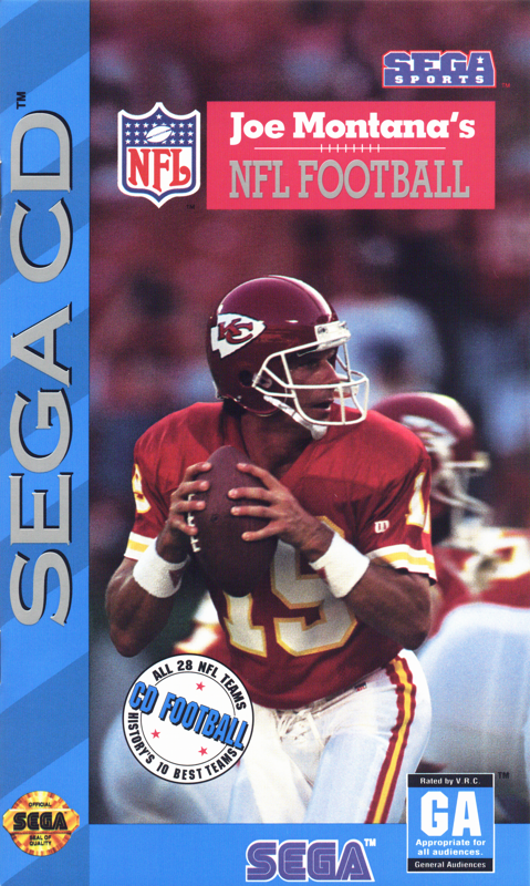 Game cover: Joe Montana's NFL Football