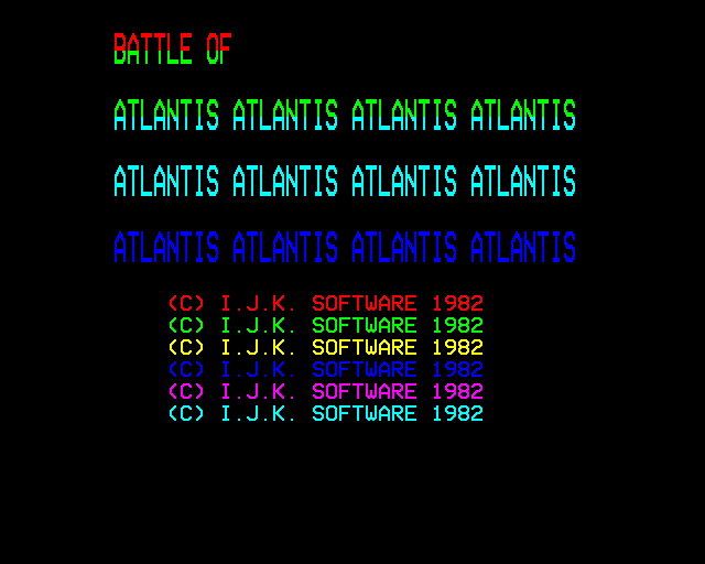Game cover: Atlantis