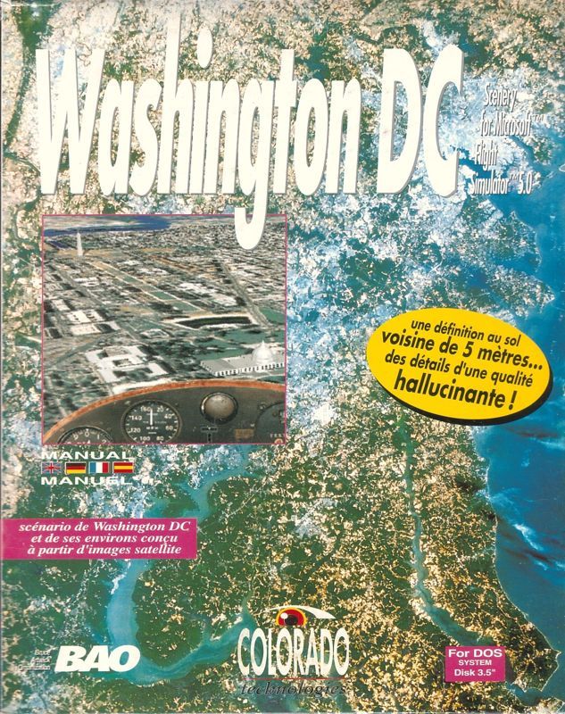Game cover: Washington D.C.: Scenery for Microsoft Flight Simulator 5