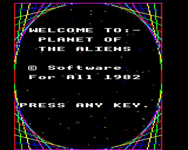 Game cover: Alien Planet & Car Wars
