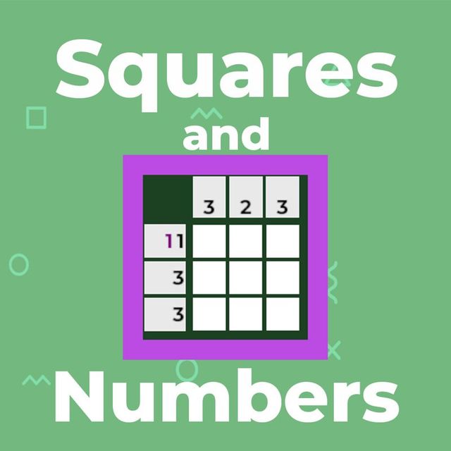 Game cover: Squares and Numbers